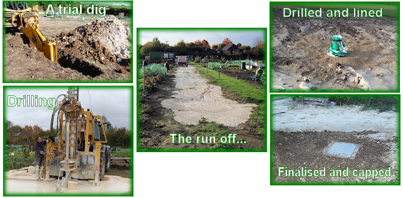Borehole progress